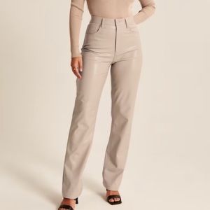 Abercrombie Curve Love leather pants